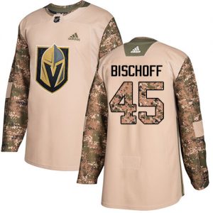Dětské NHL Jake Bischoff Authentic Camo Adidas Vegas Golden Knights dresy 45 Veterans Day Practice