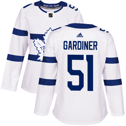 Dámské NHL Toronto Maple Leafs dresy 51 Jake Gardiner Authentic Bílý Adidas 2018 Stadium Series