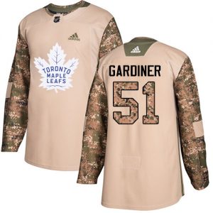 Dětské NHL Toronto Maple Leafs dresy 51 Jake Gardiner Authentic Camo Adidas Veterans Day Practice