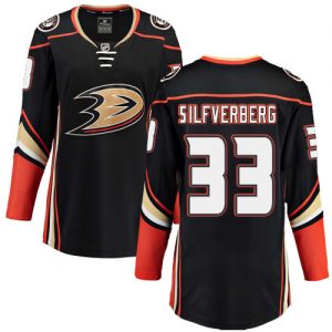 Dámské NHL Anaheim Ducks dresy 33 Jakob Silfverberg Breakaway Černá Fanatics Branded Domácí