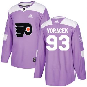 Dětské NHL Philadelphia Flyers dresy 93 Jakub Voracek Authentic Nachový Adidas Fights Cancer Practice