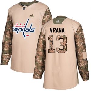 Pánské NHL Washington Capitals dresy 13 Jakub Vrana Authentic Camo Adidas Veterans Day Practice