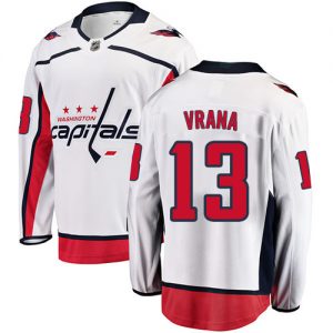 Pánské NHL Washington Capitals dresy 13 Jakub Vrana Breakaway Bílý Fanatics Branded Venkovní