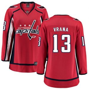 Dámské NHL Washington Capitals dresy 13 Jakub Vrana Breakaway Červené Fanatics Branded Domácí