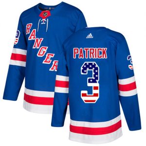 Pánské NHL New York Rangers dresy 3 James Patrick Authentic Kuninkaallisen modrá Adidas USA Flag Fashion