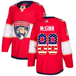 Pánské NHL Florida Panthers dresy 88 Jamie McGinn Authentic Červené Adidas USA Flag Fashion