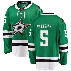 Dětské NHL Dallas Stars dresy 5 Jamie Oleksiak Breakaway Zelená Fanatics Branded Domácí
