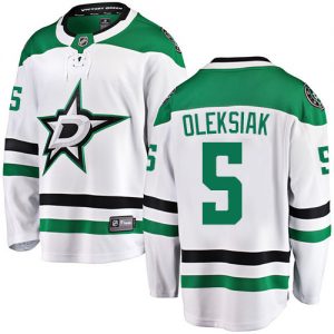 Dětské NHL Dallas Stars dresy 5 Jamie Oleksiak Breakaway Bílý Fanatics Branded Venkovní