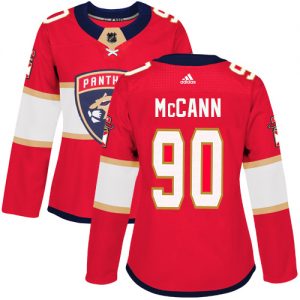 Dámské NHL Florida Panthers dresy 90 Jared McCann Authentic Červené Adidas Domácí