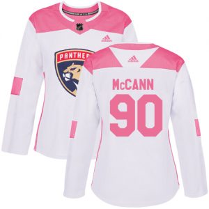 Dámské NHL Florida Panthers dresy 90 Jared McCann Authentic Bílý Růžový Adidas Fashion
