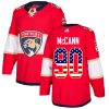 Dětské NHL Florida Panthers dresy 90 Jared McCann Authentic Červené Adidas USA Flag Fashion