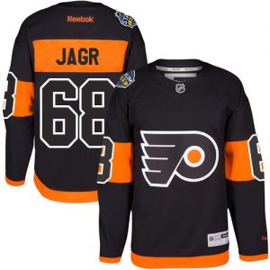 Pánské NHL Philadelphia Flyers dresy Jaromir Jagr 68 Authentic Černá Reebok 2017 Stadium Series