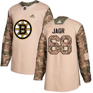 Pánské NHL Boston Bruins dresy Jaromir Jagr 68 Authentic Camo Adidas Veterans Day Practice