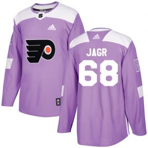 Pánské NHL Philadelphia Flyers dresy Jaromir Jagr 68 Authentic Nachový Adidas Fights Cancer Practice