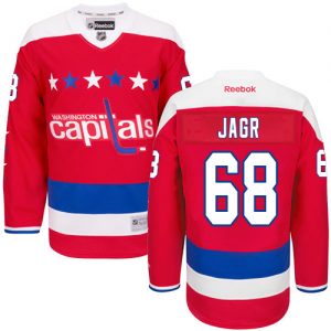 Pánské NHL Washington Capitals dresy Jaromir Jagr 68 Authentic Červené Reebok Alternativní hokejové dresy