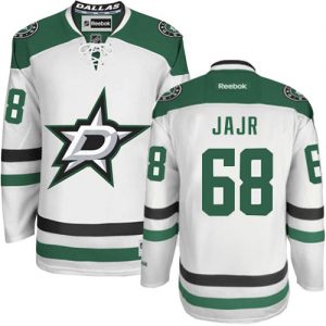 Pánské NHL Dallas Stars dresy Jaromir Jagr 68 Authentic Bílý Reebok Venkovní hokejové dresy