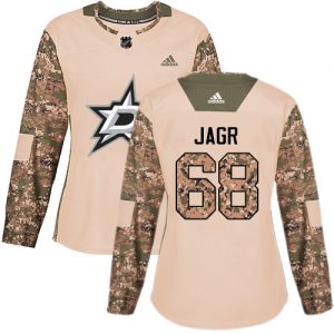 Dámské NHL Dallas Stars dresy Jaromir Jagr 68 Authentic Camo Adidas Veterans Day Practice