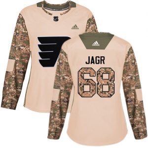 Dámské NHL Philadelphia Flyers dresy Jaromir Jagr 68 Authentic Camo Adidas Veterans Day Practice
