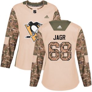 Dámské NHL Pittsburgh Penguins dresy Jaromir Jagr 68 Authentic Camo Adidas Veterans Day Practice