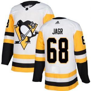 Dámské NHL Pittsburgh Penguins dresy Jaromir Jagr 68 Authentic Bílý Adidas Venkovní