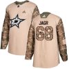 Dětské NHL Dallas Stars dresy Jaromir Jagr 68 Authentic Camo Adidas Veterans Day Practice