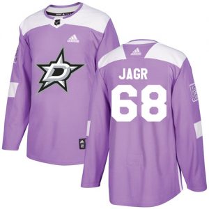 Dětské NHL Dallas Stars dresy Jaromir Jagr 68 Authentic Nachový Adidas Fights Cancer Practice