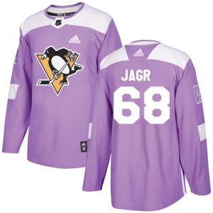 Dětské NHL Pittsburgh Penguins dresy Jaromir Jagr 68 Authentic Nachový Adidas Fights Cancer Practice
