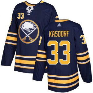 Dětské NHL Buffalo Sabres dresy Jason Kasdorf 33 Authentic Námořnická modrá Adidas Domácí