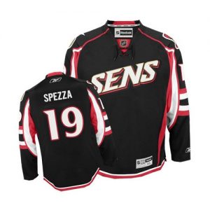 Dámské NHL Ottawa Senators dresy 19 Jason Spezza Authentic Černá Reebok Alternativní hokejové dresy
