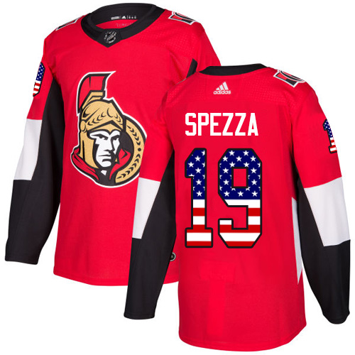 Dětské NHL Ottawa Senators dresy 19 Jason Spezza Authentic Červené Adidas USA Flag Fashion