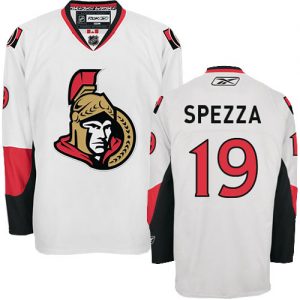 Dětské NHL Ottawa Senators dresy 19 Jason Spezza Authentic Bílý Reebok Venkovní hokejové dresy