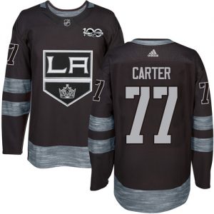Pánské NHL Los Angeles Kings dresy 77 Jeff Carter Authentic Černá Adidas 1917 2017 100th Anniversary
