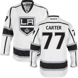 Pánské NHL Los Angeles Kings dresy 77 Jeff Carter Authentic Bílý Reebok Venkovní hokejové dresy