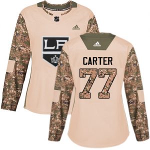 Dámské NHL Los Angeles Kings dresy 77 Jeff Carter Authentic Camo Adidas Veterans Day Practice
