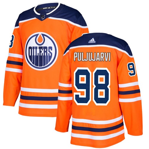 Dětské NHL Edmonton Oilers dresy 98 Jesse Puljujarvi Authentic Oranžový Adidas Domácí