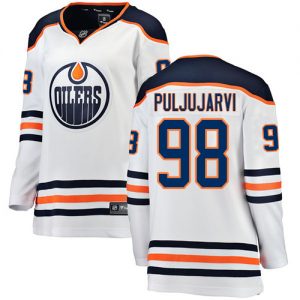 Dámské NHL Edmonton Oilers dresy 98 Jesse Puljujarvi Breakaway Bílý Fanatics Branded Venkovní