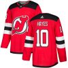 Pánské NHL New Jersey Devils dresy 10 Jimmy Hayes Authentic Červené Adidas Domácí