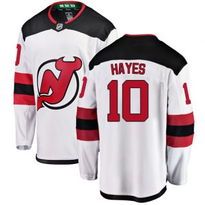Pánské NHL New Jersey Devils dresy 10 Jimmy Hayes Breakaway Bílý Fanatics Branded Venkovní