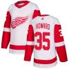 Pánské NHL Detroit Red Wings dresy 35 Jimmy Howard Authentic Bílý Adidas Venkovní