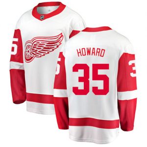 Pánské NHL Detroit Red Wings dresy 35 Jimmy Howard Breakaway Bílý Fanatics Branded Venkovní
