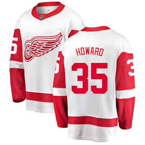 Pánské NHL Detroit Red Wings dresy 35 Jimmy Howard Breakaway Bílý Fanatics Branded Venkovní