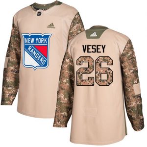 Pánské NHL New York Rangers dresy 26 Jimmy Vesey Authentic Camo Adidas Veterans Day Practice