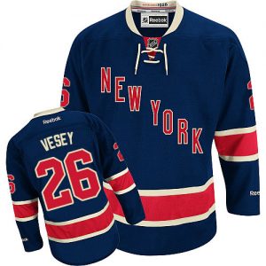 Pánské NHL New York Rangers dresy 26 Jimmy Vesey Authentic Námořnická modrá Reebok Alternativní hokejové dresy