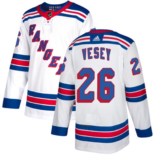 Pánské NHL New York Rangers dresy 26 Jimmy Vesey Authentic Bílý Adidas Venkovní