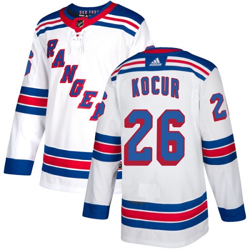 Pánské NHL New York Rangers dresy 26 Joe Kocur Authentic Bílý Adidas Venkovní