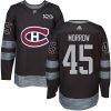 Pánské NHL Montreal Canadiens dresy 45 Joe Morrow Authentic Černá Adidas 1917 2017 100th Anniversary