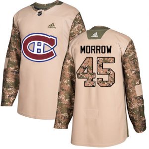 Pánské NHL Montreal Canadiens dresy 45 Joe Morrow Authentic Camo Adidas Veterans Day Practice