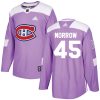 Pánské NHL Montreal Canadiens dresy 45 Joe Morrow Authentic Nachový Adidas Fights Cancer Practice