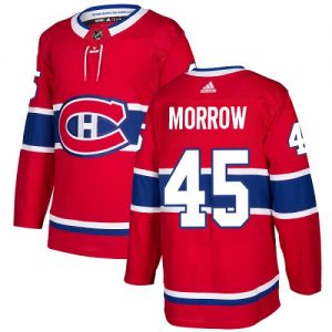 Pánské NHL Montreal Canadiens dresy 45 Joe Morrow Authentic Červené Adidas Domácí