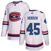 Pánské NHL Montreal Canadiens dresy 45 Joe Morrow Authentic Bílý Adidas 2017 100 Classic